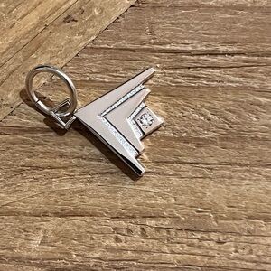 HTF Silpada 5 years Sterling Silver Rep loyalty logo service award Charm Pendant